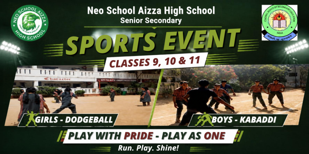Classes 9–11 sports event poster landscape